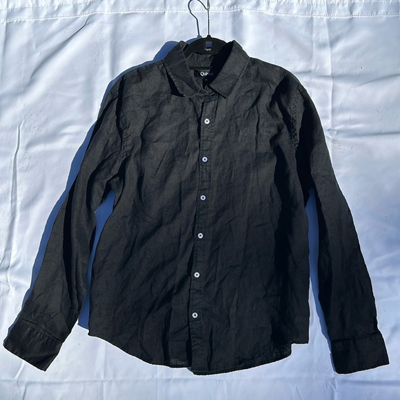 Quince Other - Quince Men’s Black Long Sleeve Button Down Shirt, Size XL
